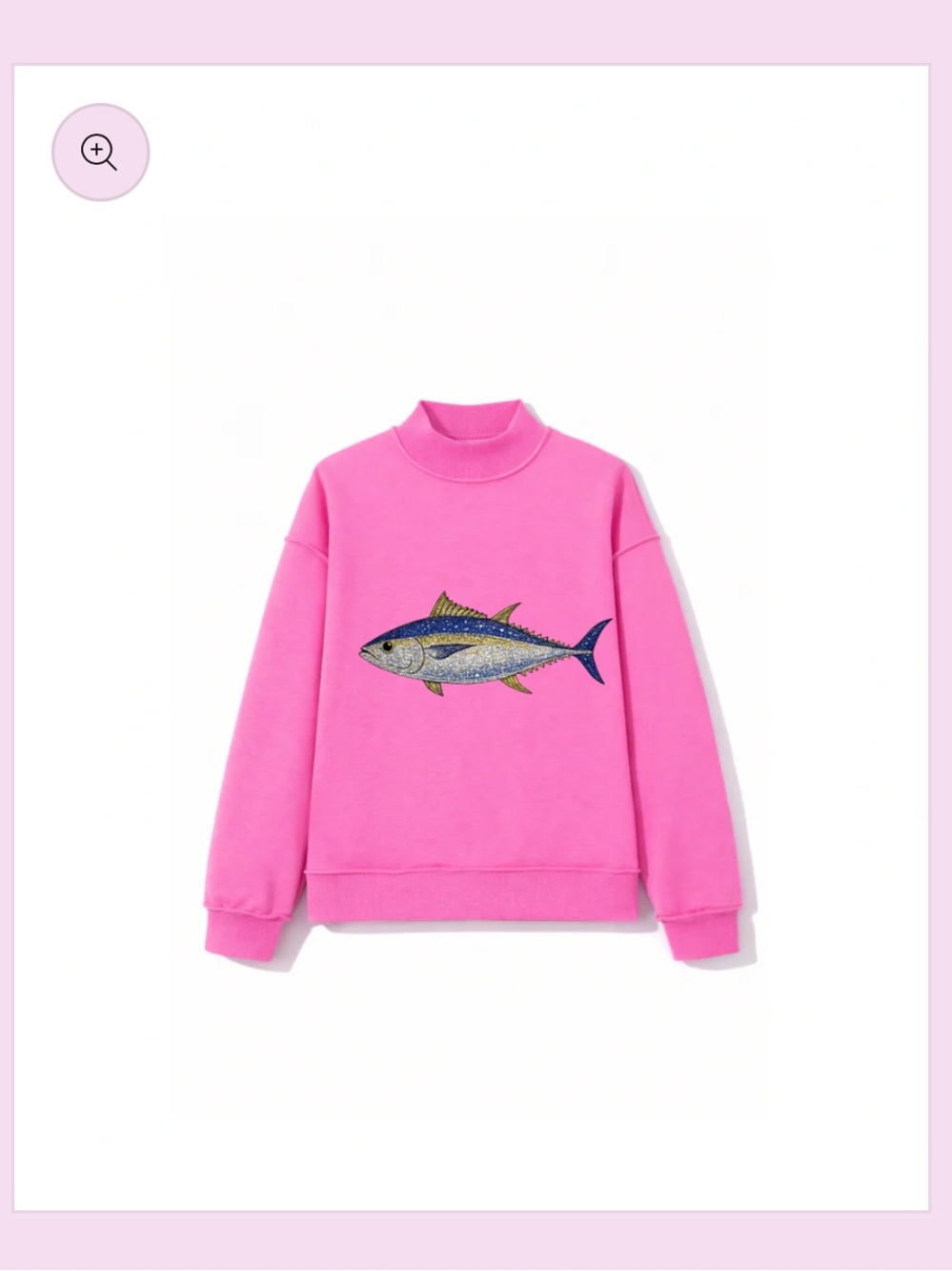 pink tuna mockneck size medium
